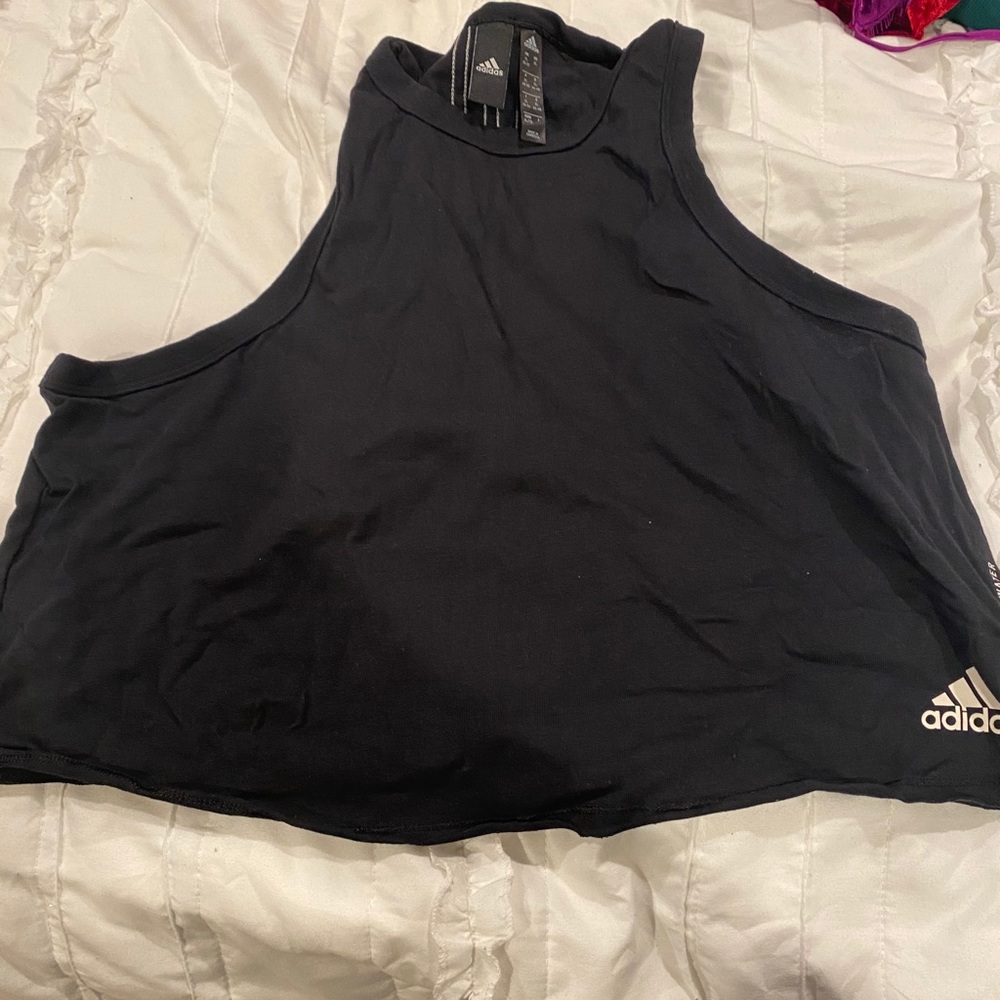 Adidas cropped tank top